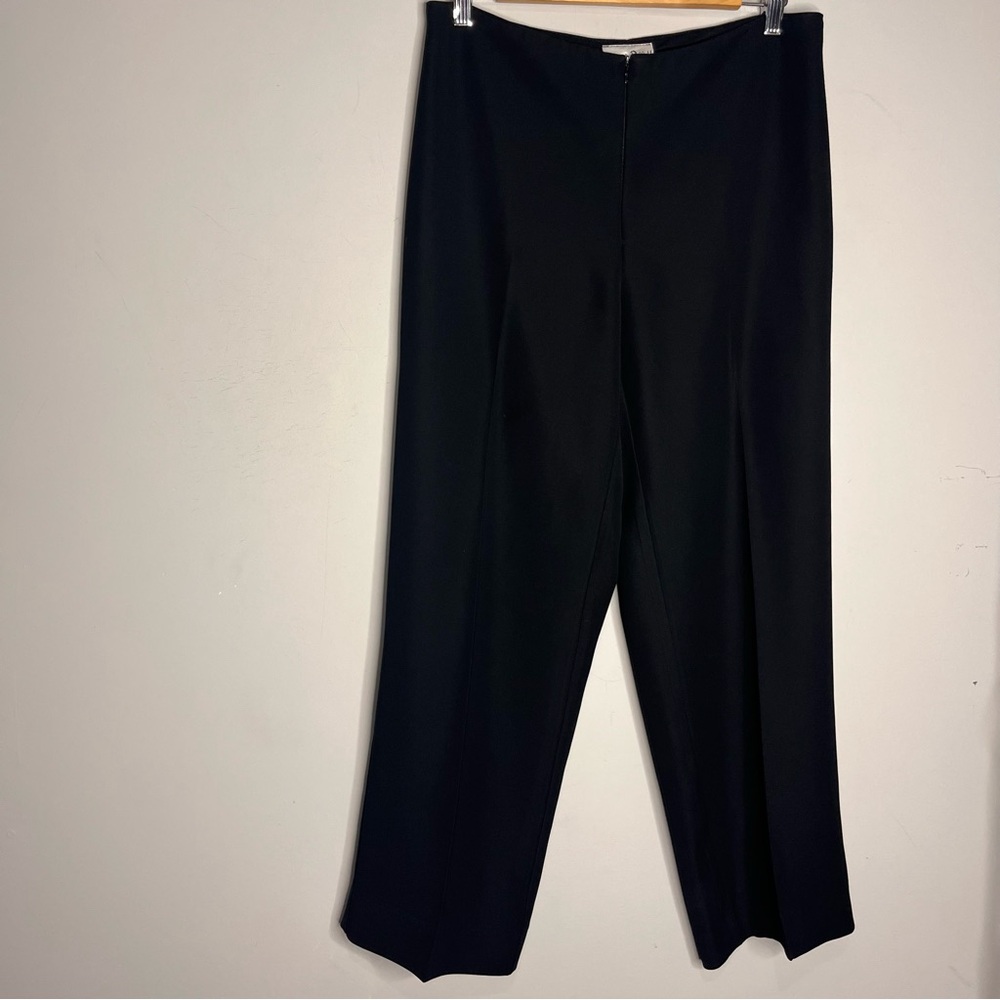 Joseph Ribkoff High Waisted Front Zip Black Dress Pants Straight Leg, size 10 - Picture 2 of 12